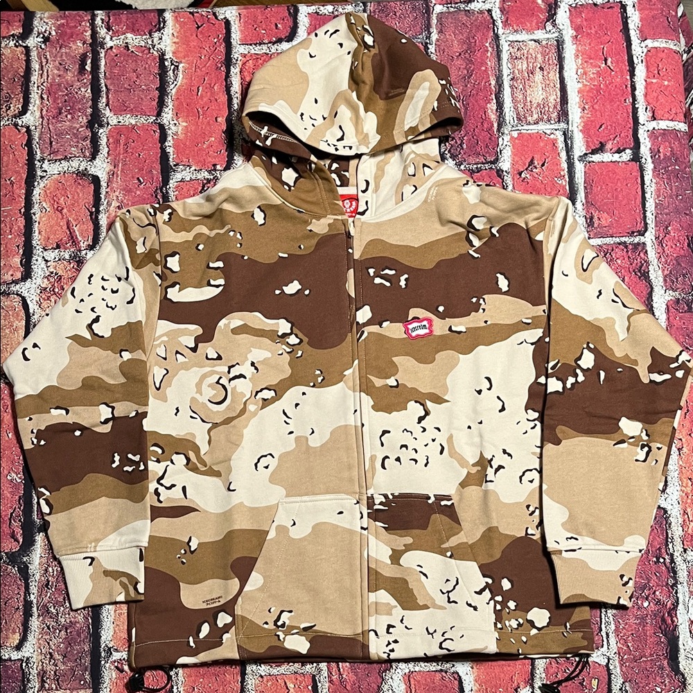 Icecream Brown and Tan Camo Hoodie